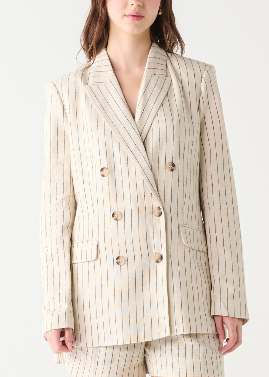 Linen Double Breasted Blazer