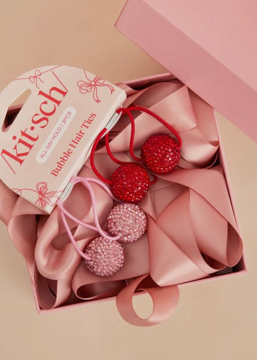 Holiday Bubble Hair Ties 2pc Set
