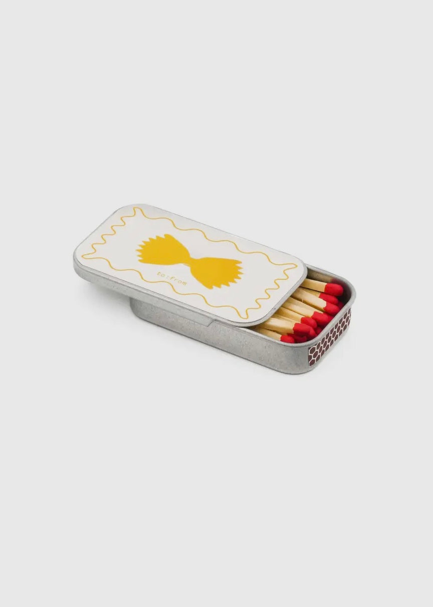 Bow Tie Pasta Matchbox