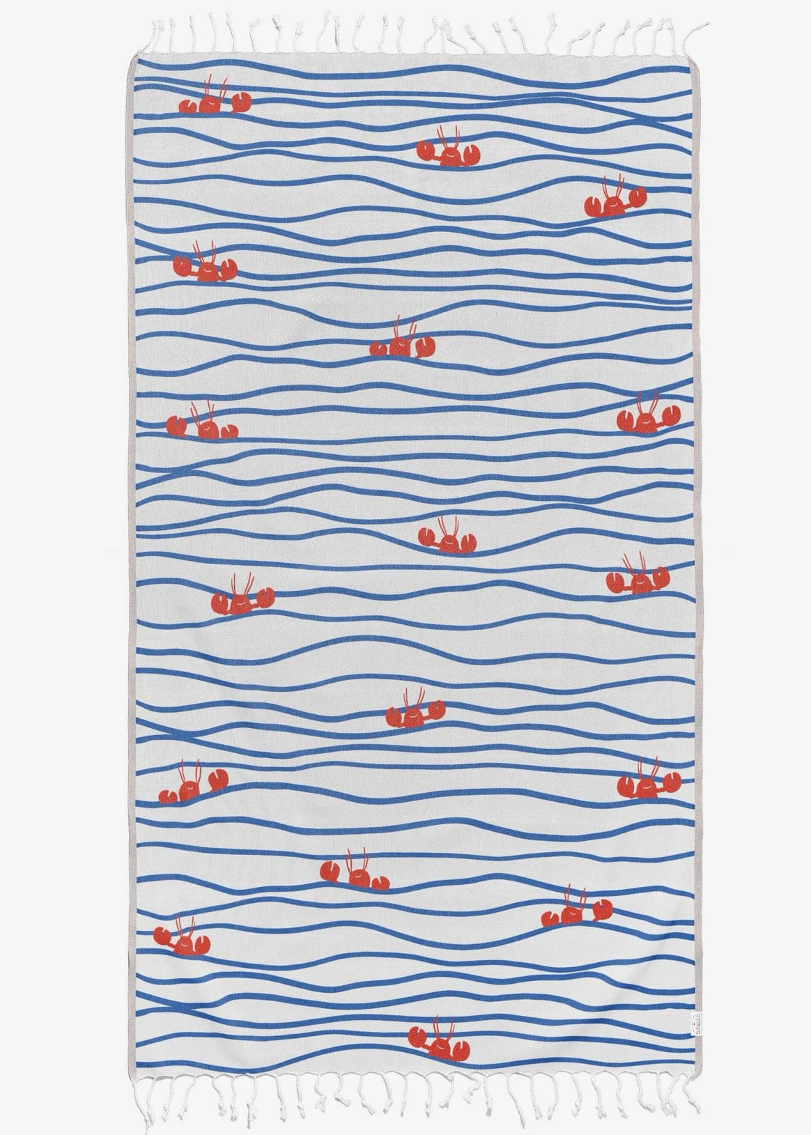 Lobster N' Waves Turkish Beach Towel