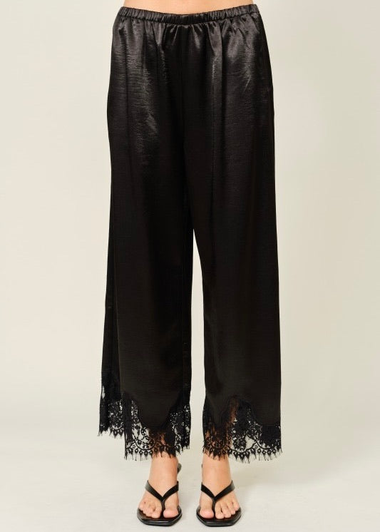 Bella Satin Lace Pants