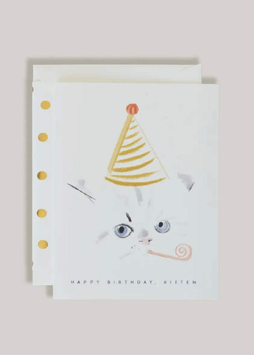 Kitten Happy Birthday Card