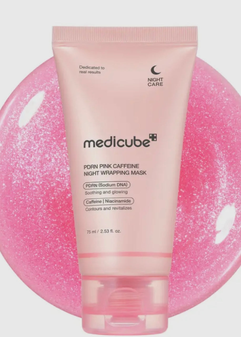 Medicube Pdrn Pink Caffeine Overnight Wrapping Mask