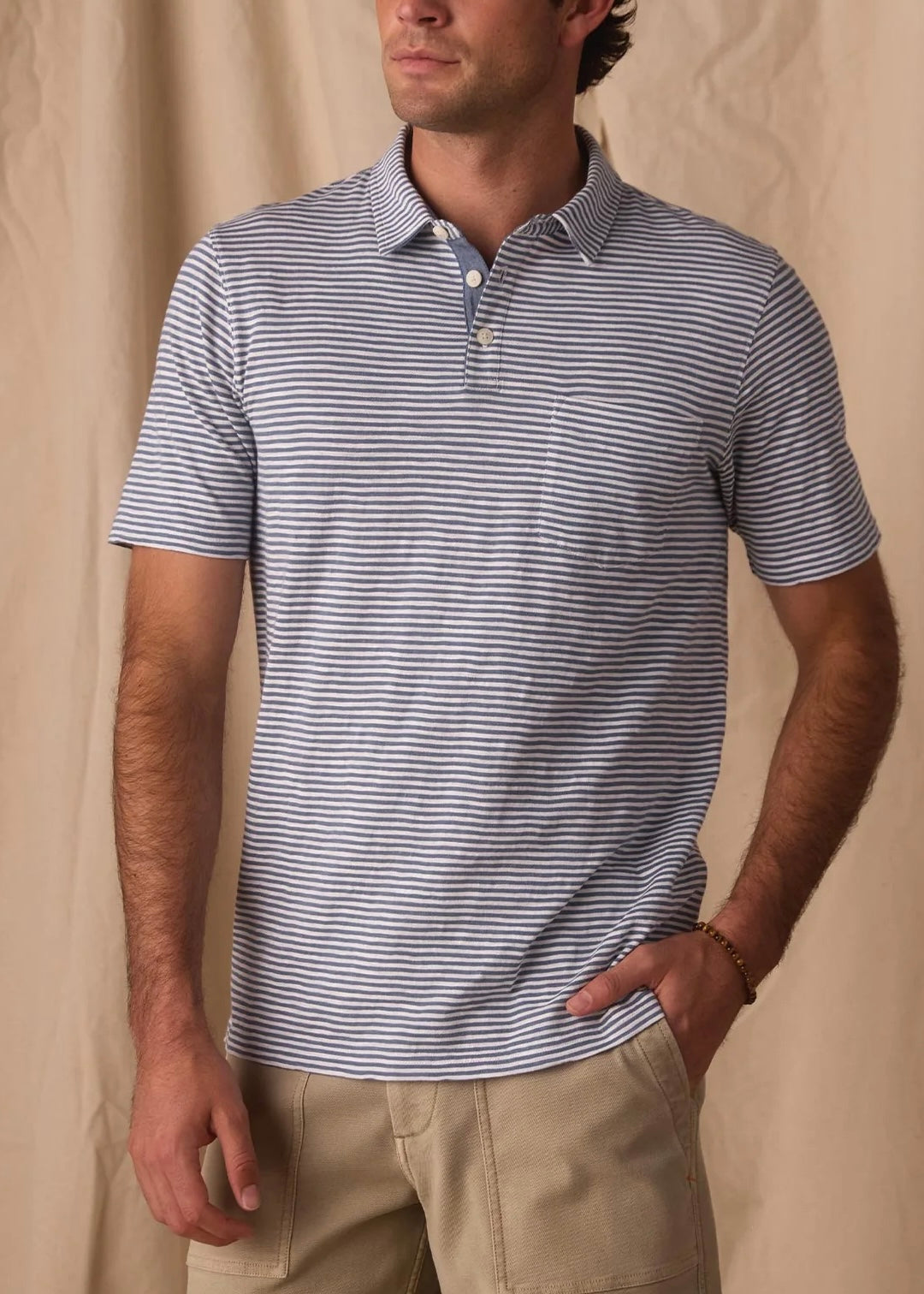 Vintage Slub Pocket Polo