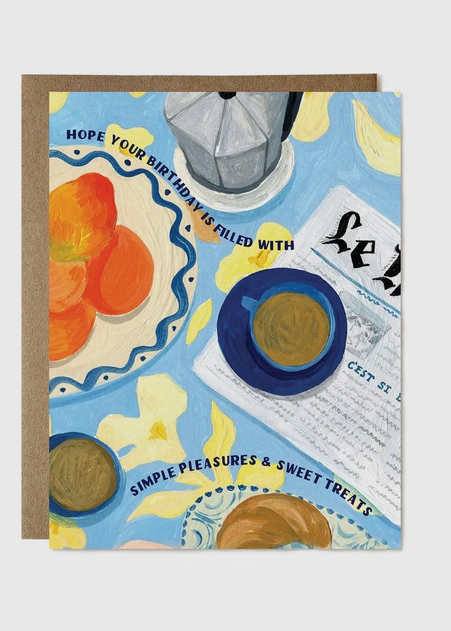 Simple Pleasures & Sweet Treats Card