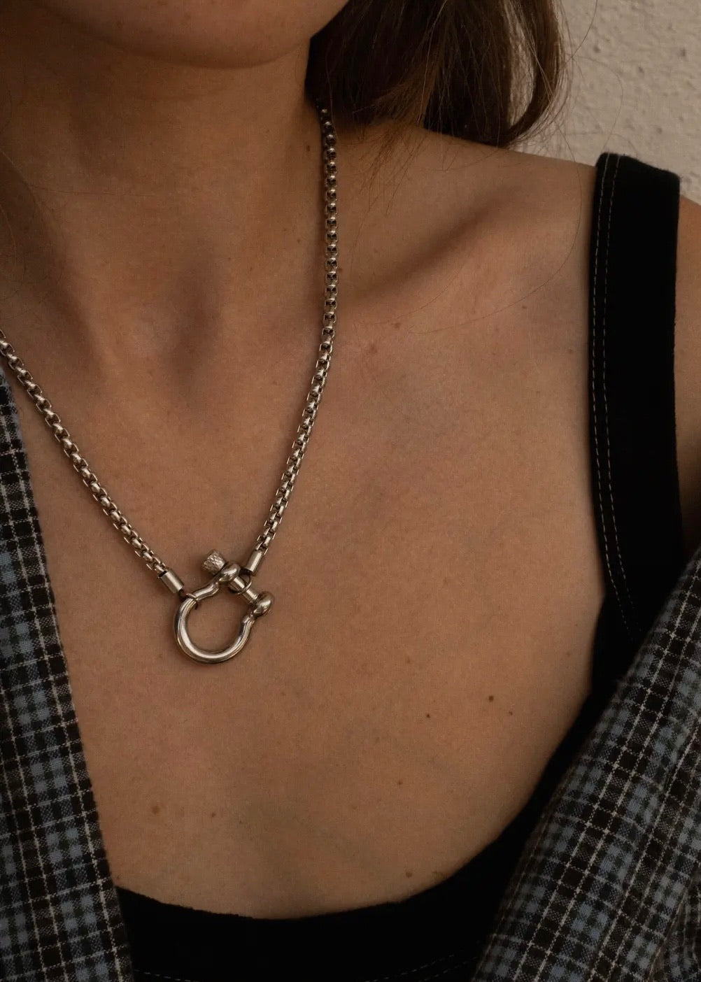 Courtney Box Chain Necklace