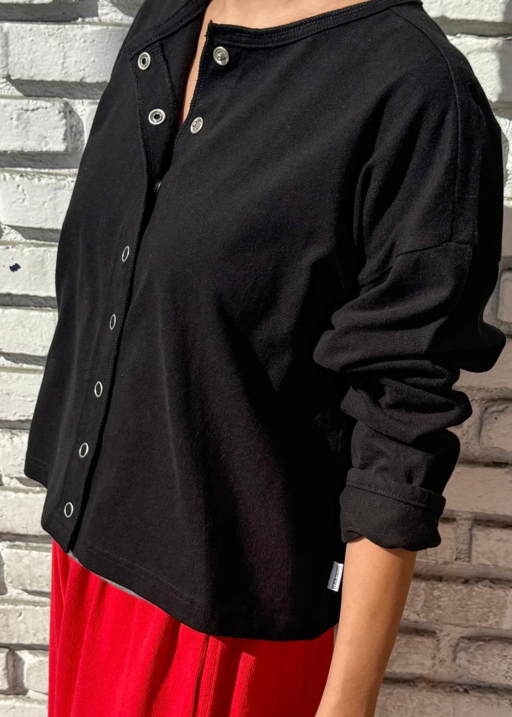 *pre-order Soft Jersey Snap Cardigan