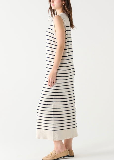 Long Stripe Midi Dress