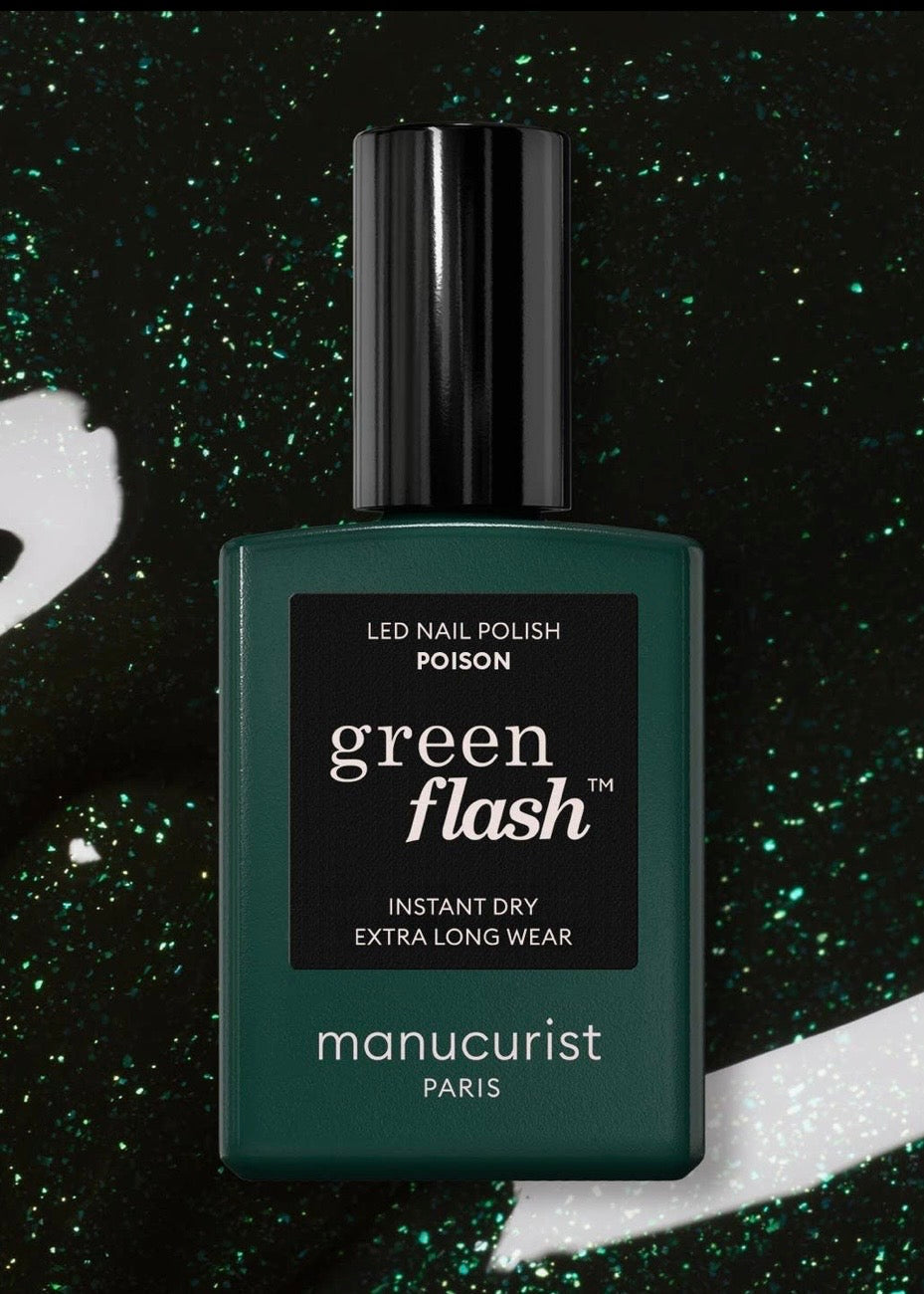 Poison Green Flash Nail Polish