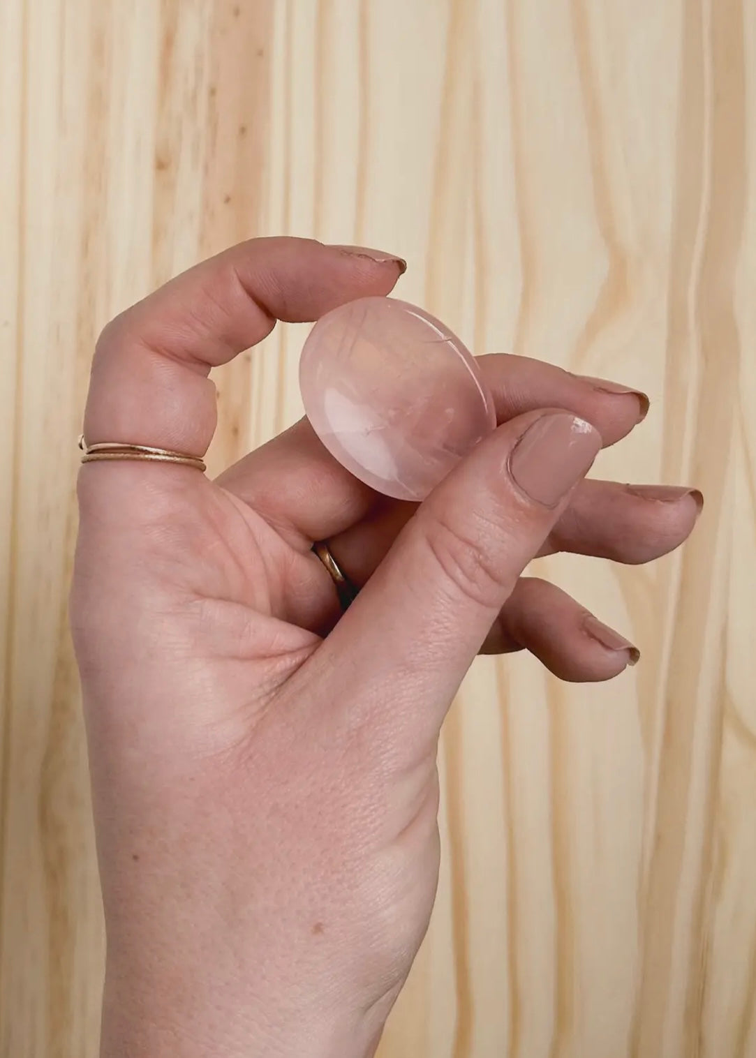 Palm Stone | Rose Quartz