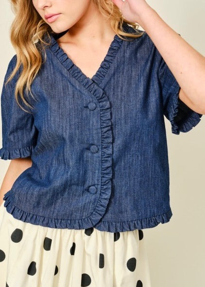 Bella Ruffle Edge Jacket