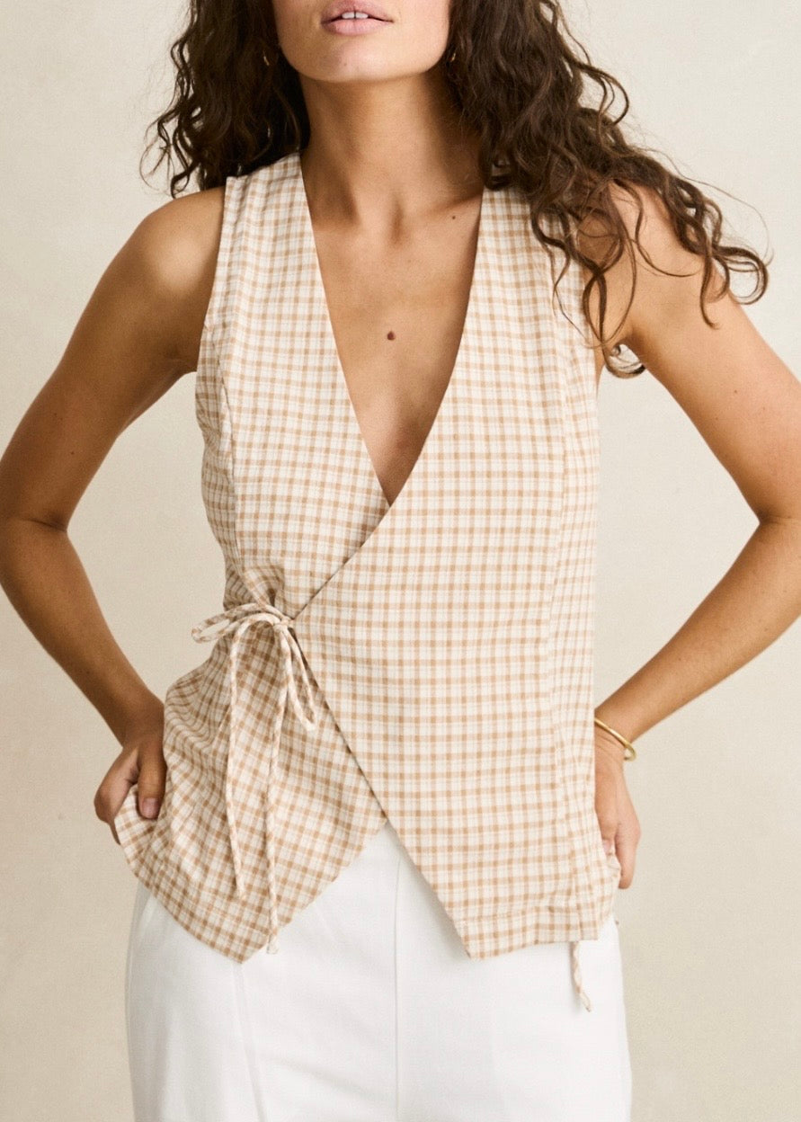 London Check Vest
