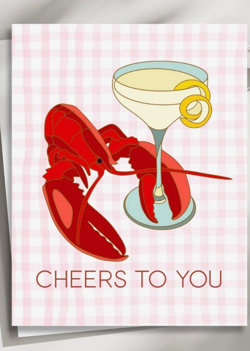 Cheers to You Lobster Card