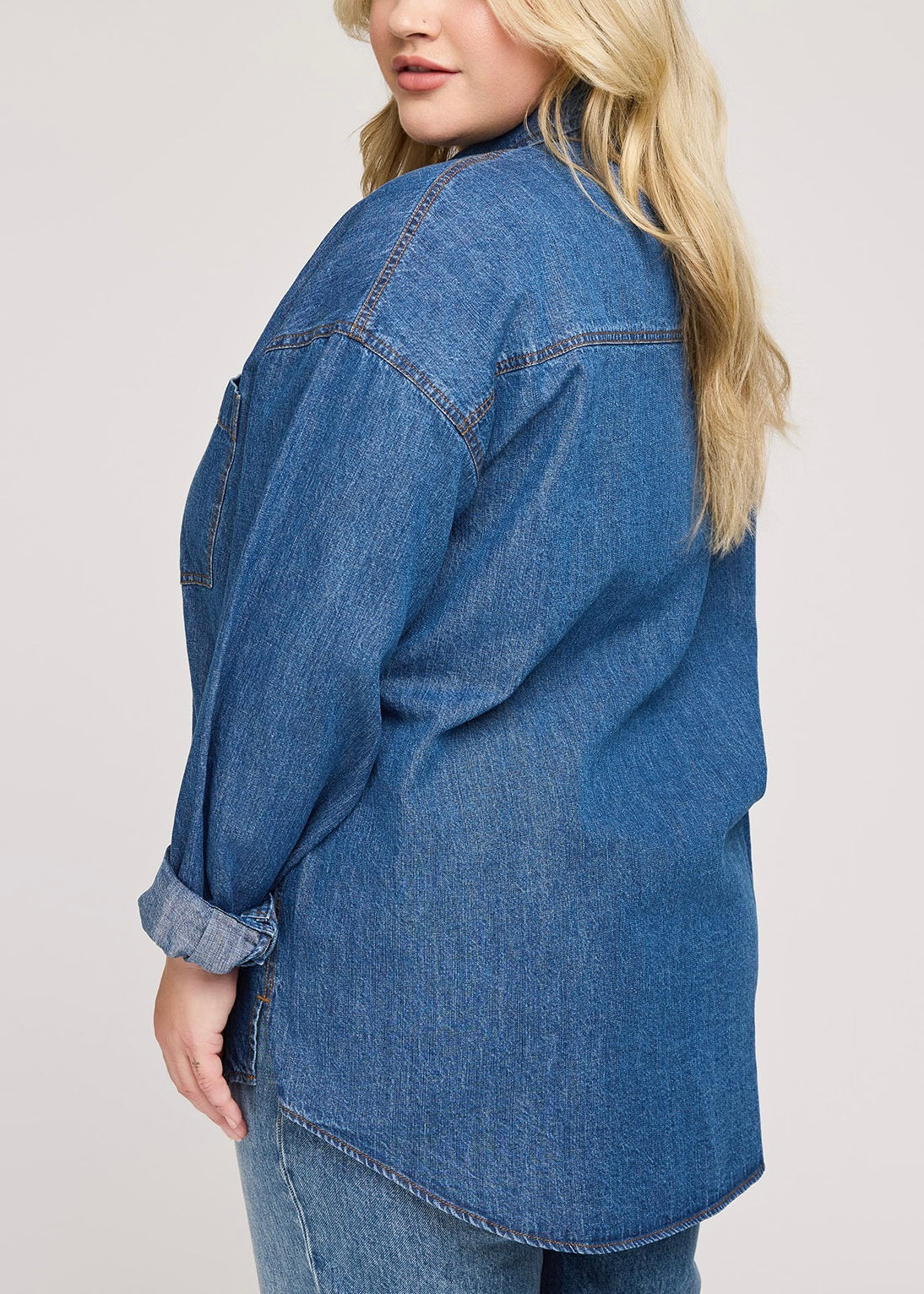 Whitney Denim Button Up