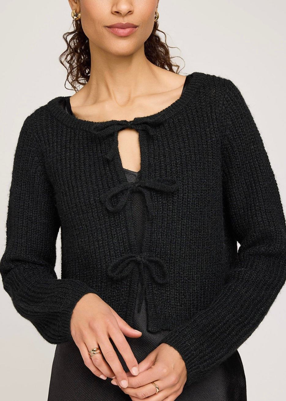 Shayla Tie Front Sweater