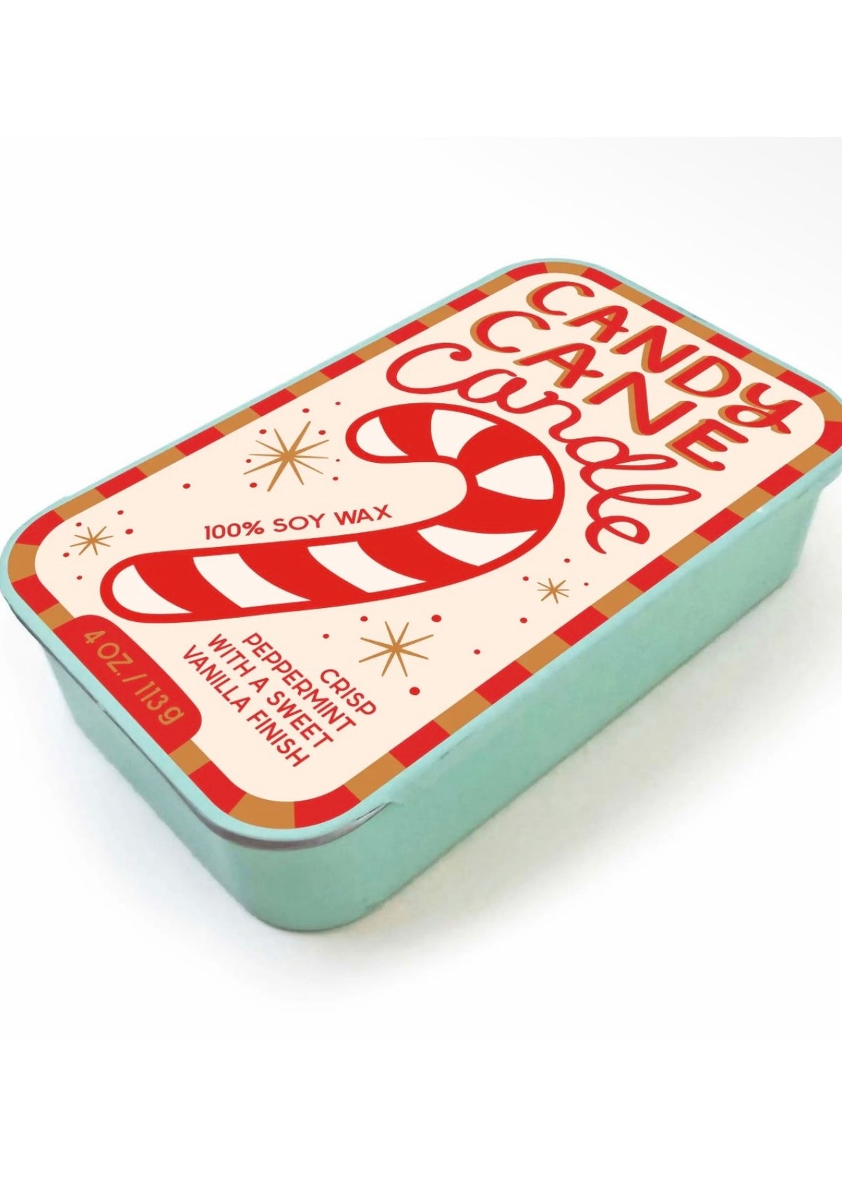 Candy Cane Candle