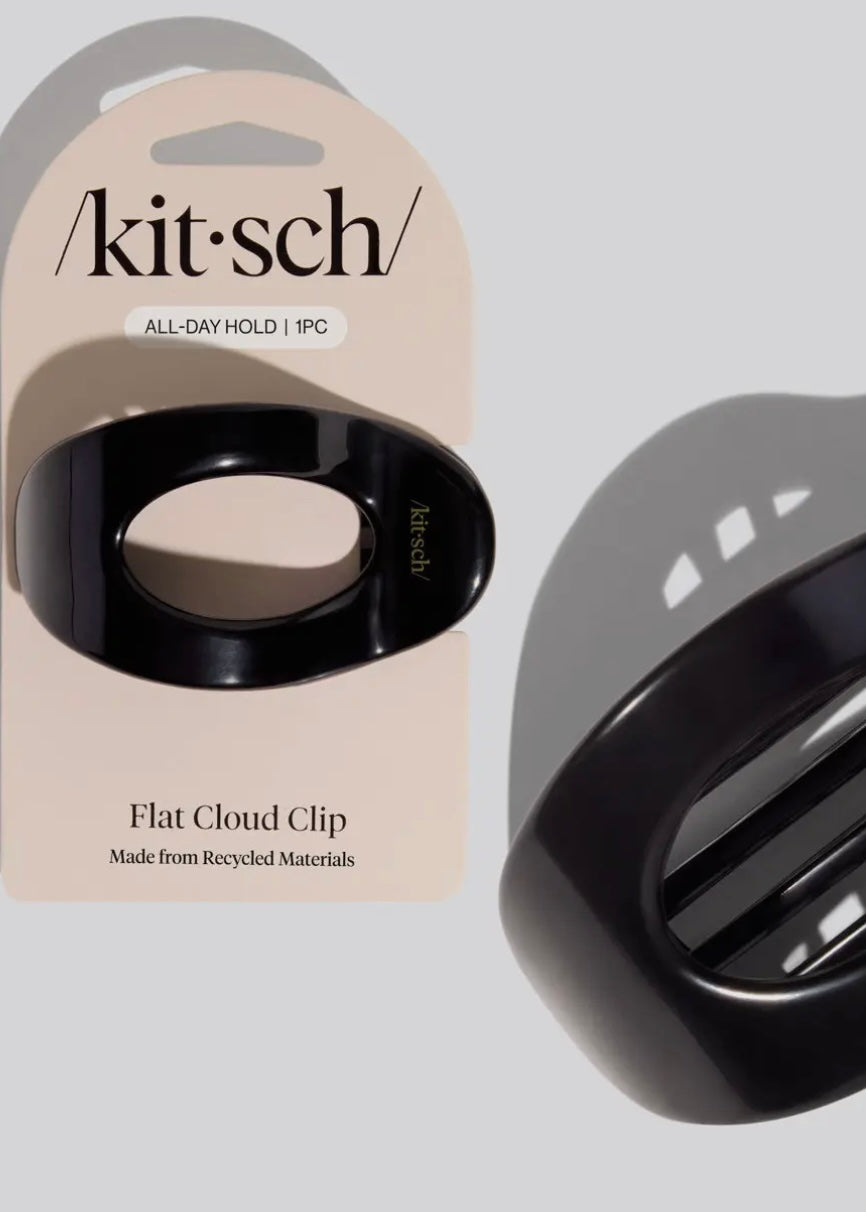 Black Flat Cloud Clip