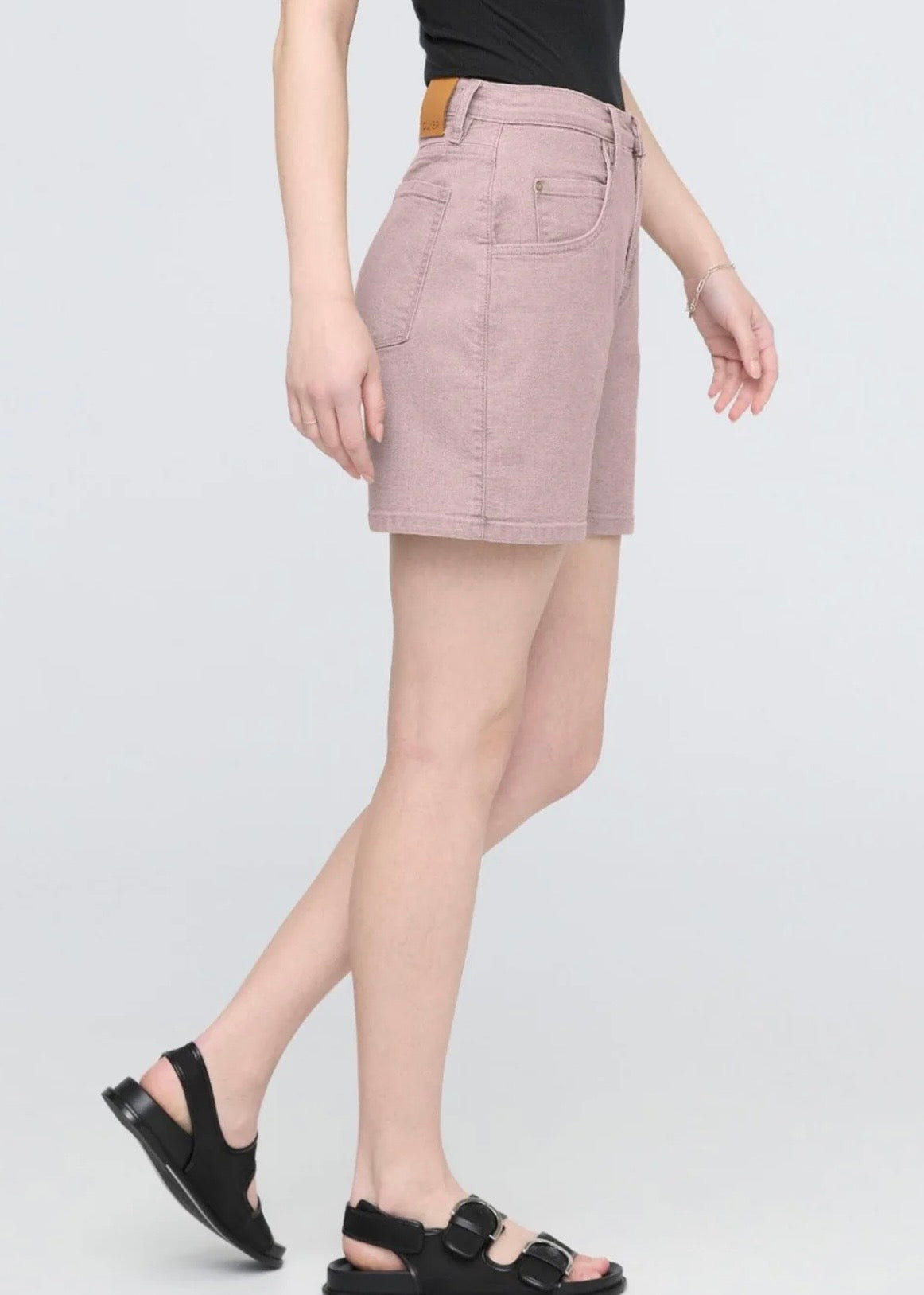 Stretch Canvas High Rise Relaxed Short