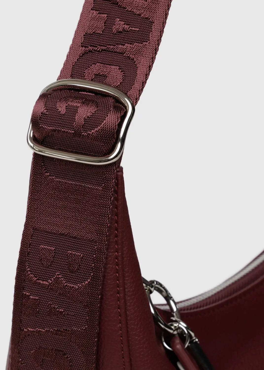 Medium Recycled Leather Crescent Bag