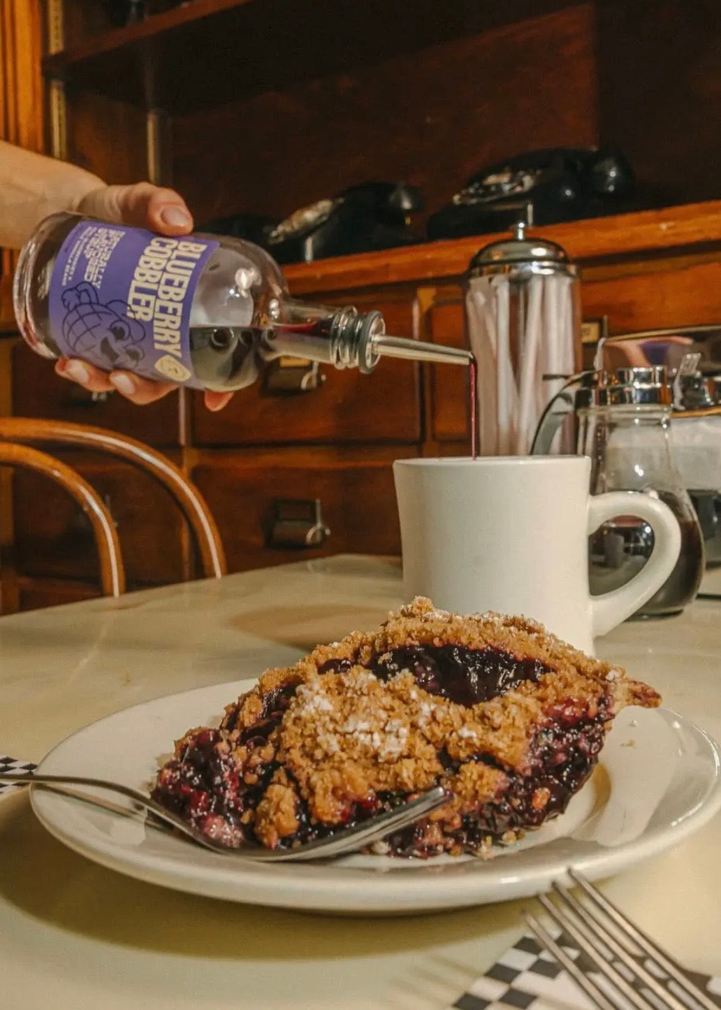 Blueberry Cobbler Syrup