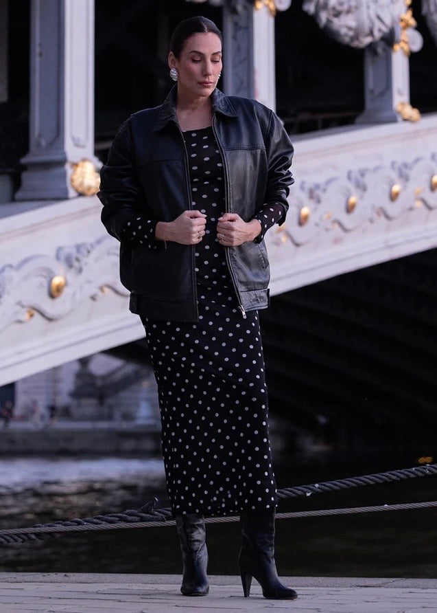 Mesh Maxi Tube Skirt