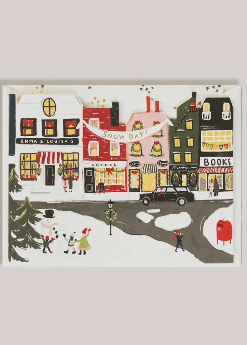Winter Holiday Snow Day Card