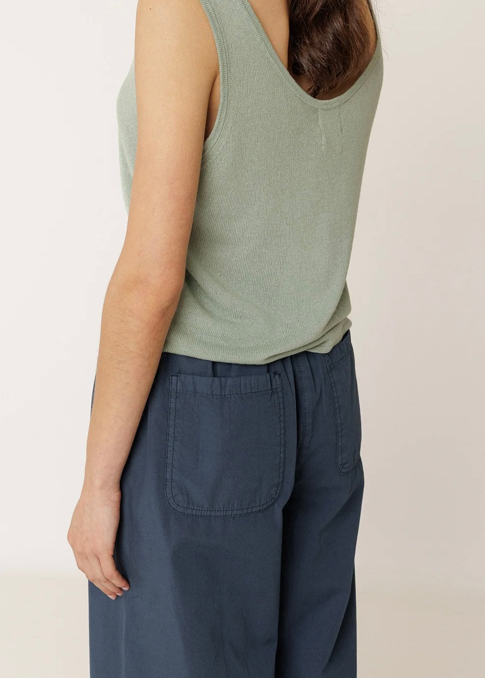 Straight Poplin Pant