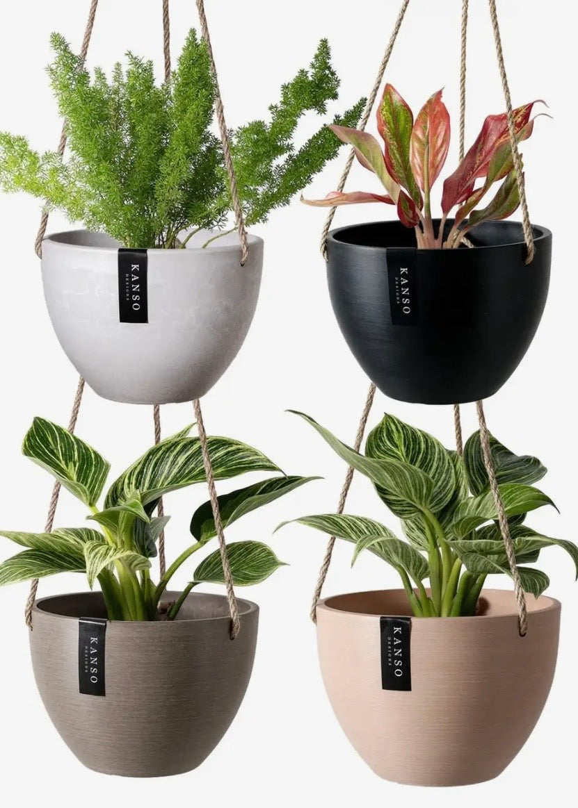 Signature Stone Hanging Planter Pot