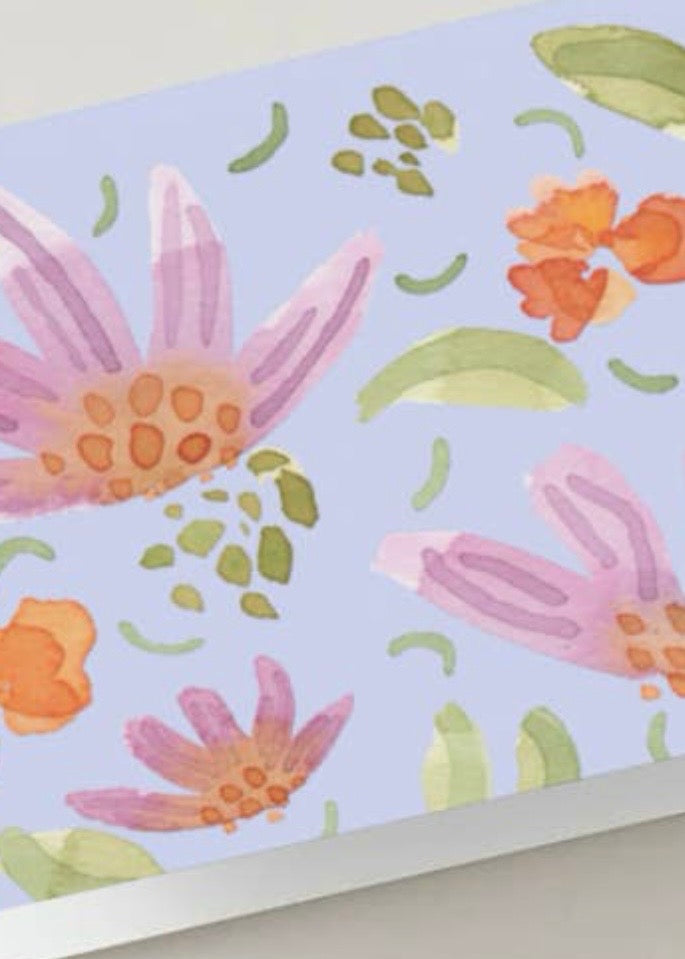 Lavender Wildflowers Card