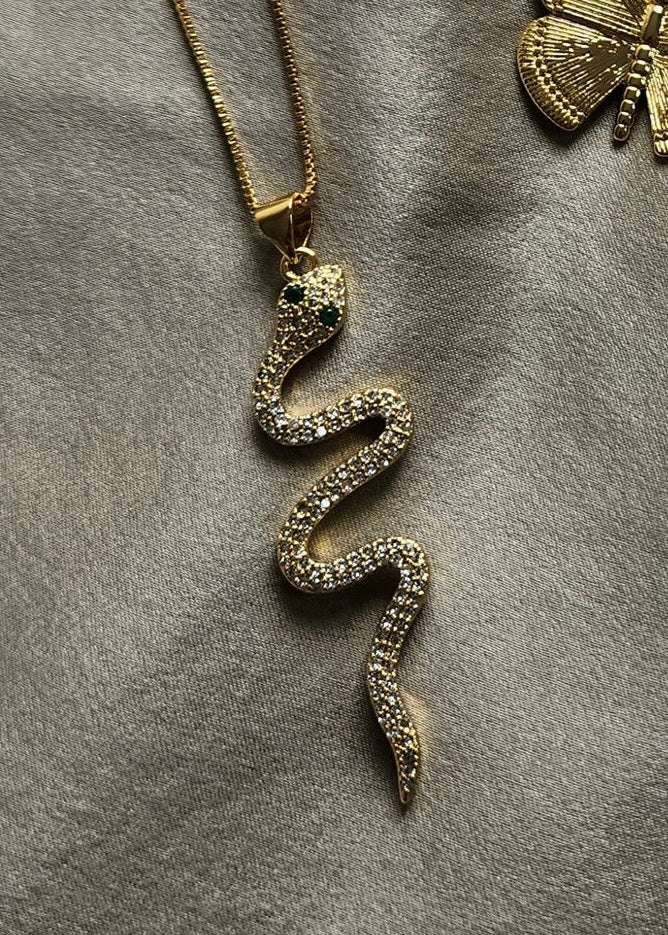 Bijou Bodega | Gold Snake Black Stone