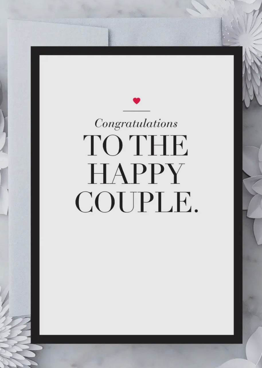 To The Happy Couple Card