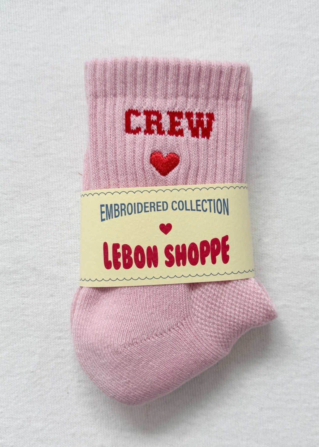 Embroidered Crew Socks