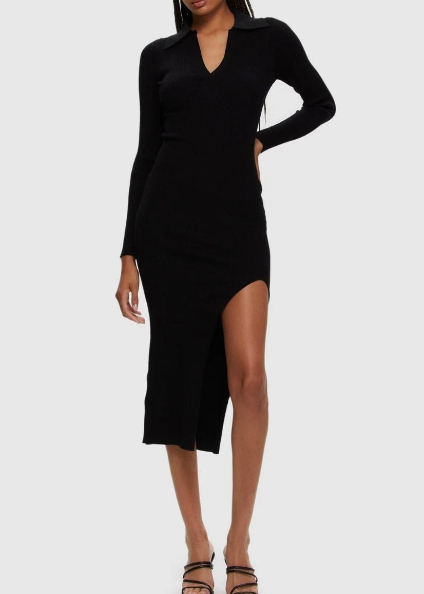 Long Sleeve Collared Dress