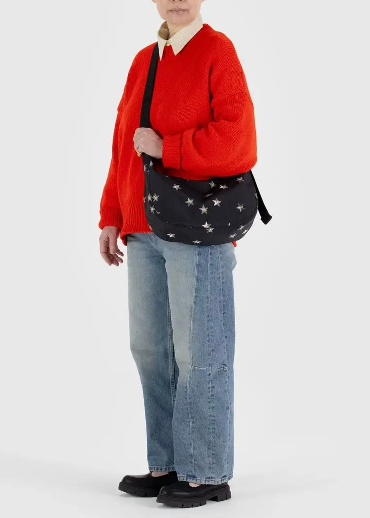 Medium Nylon Crescent Bag