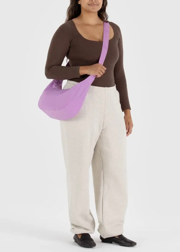 Medium Nylon Crescent Bag