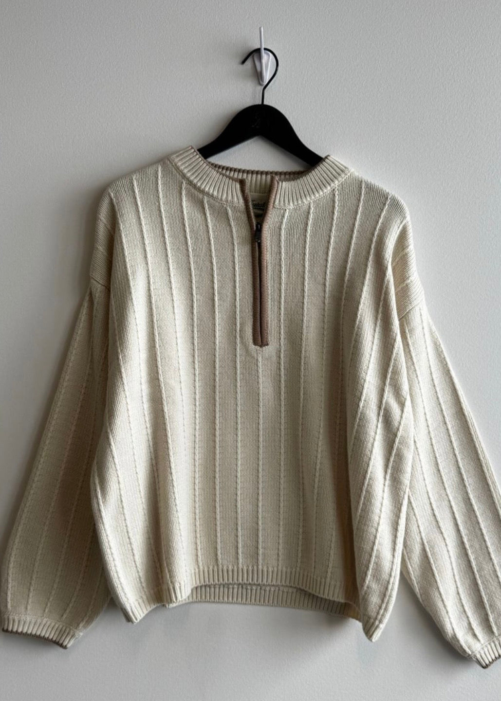 Outline Half Zip Sweater