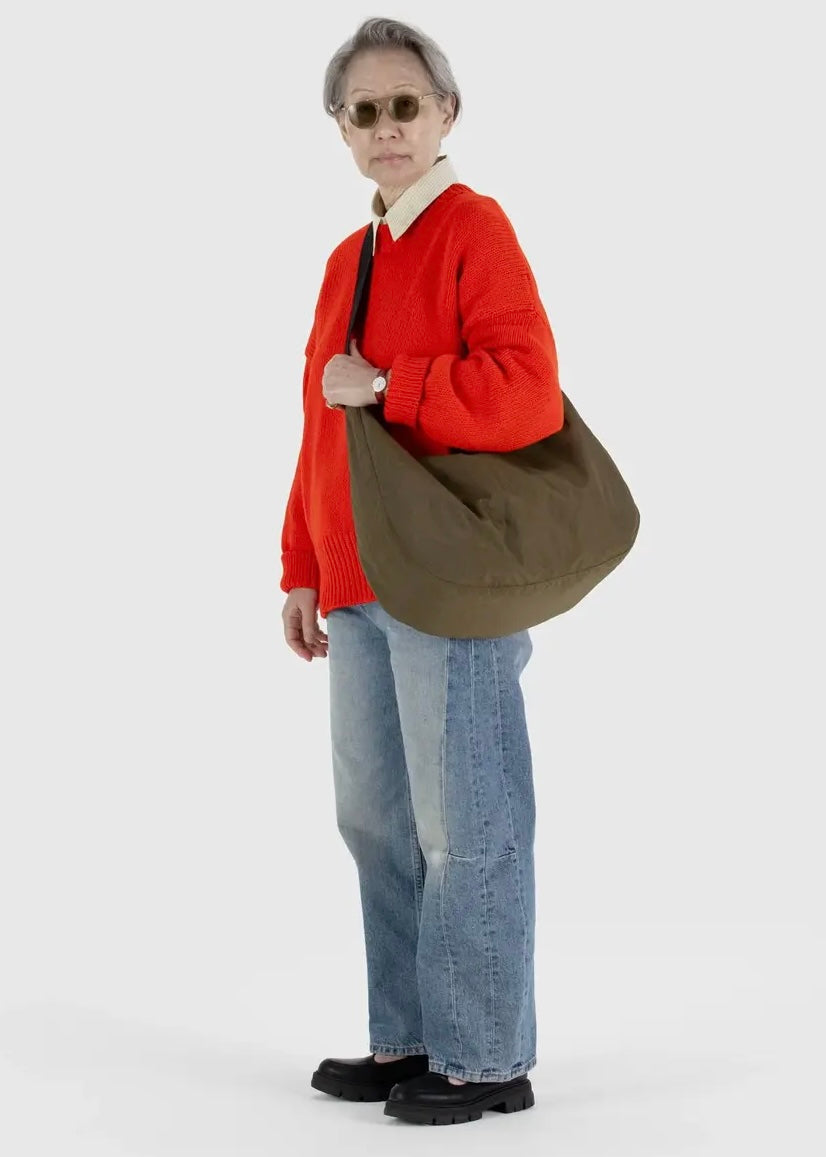 Large Nylon Crescent Bag