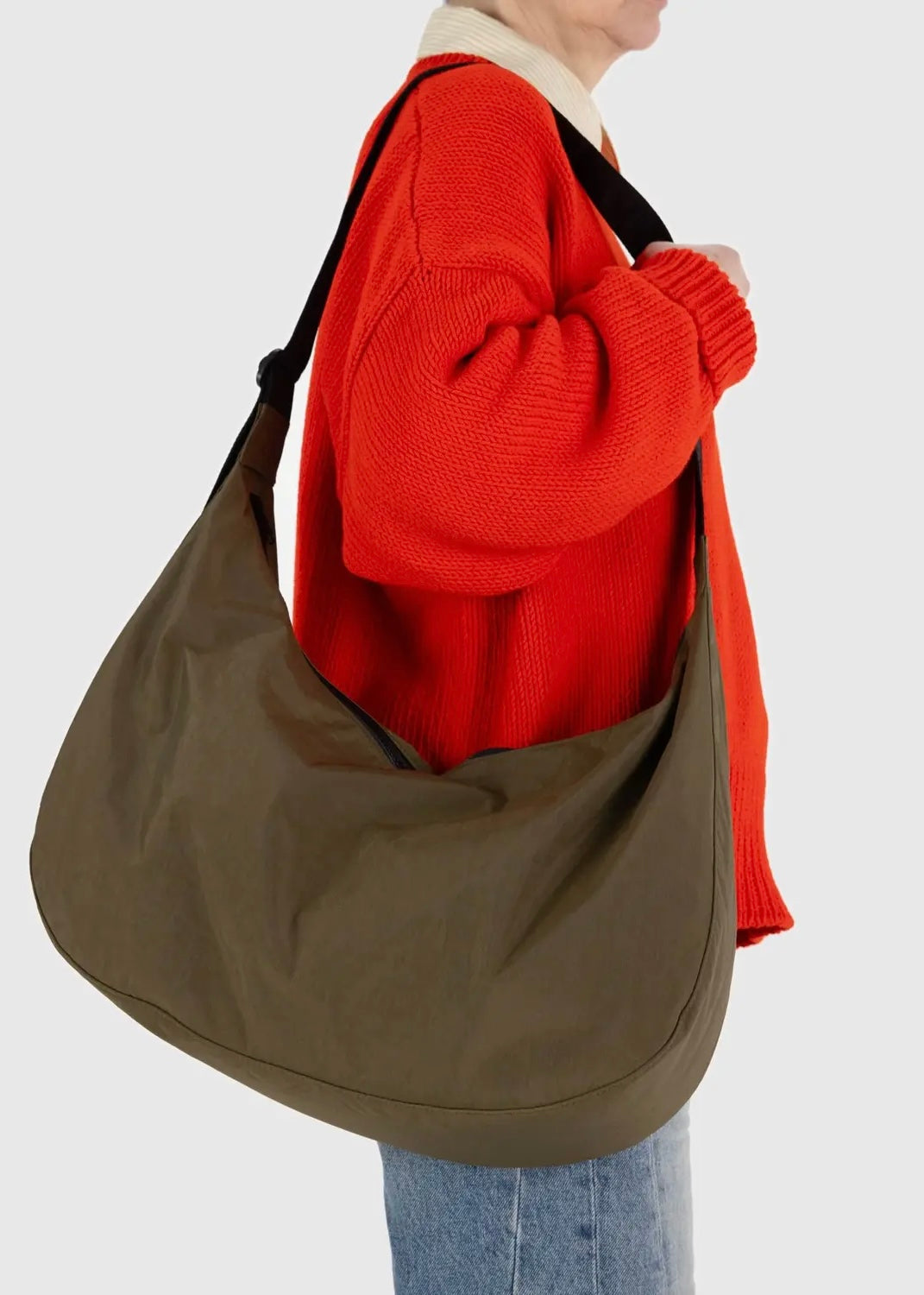 Large Nylon Crescent Bag