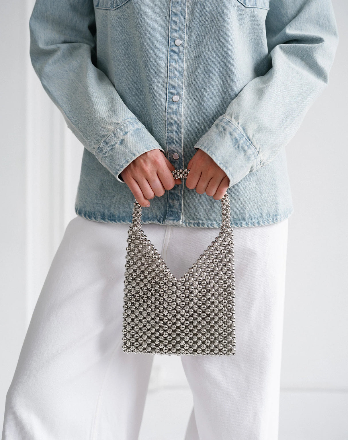 Studded V Bag