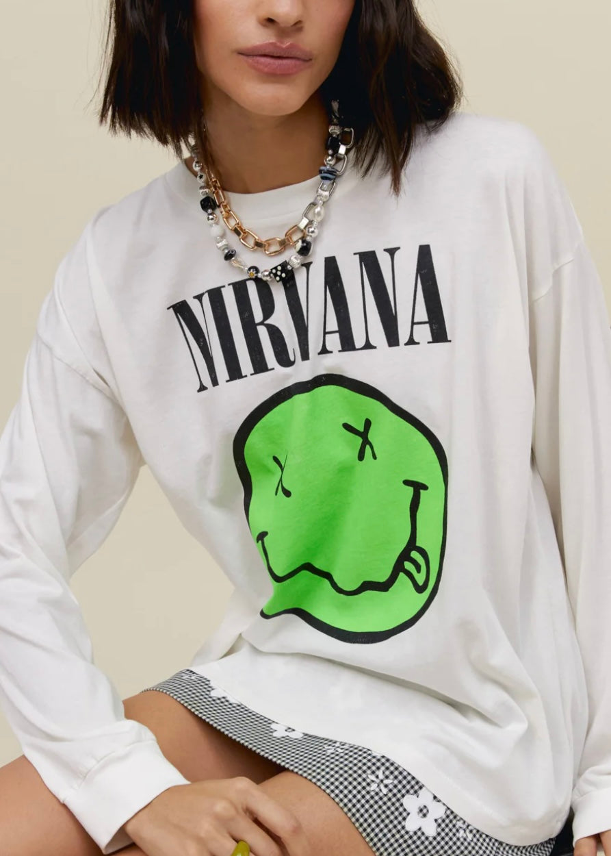 Nirvana Smiley Long Sleeve