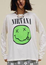 Nirvana Smiley Long Sleeve