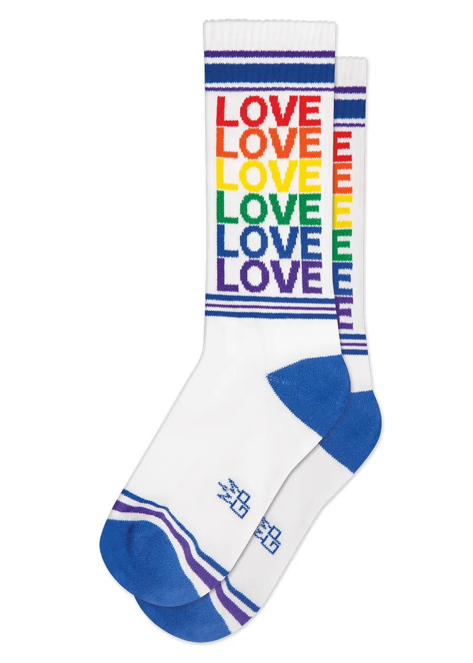 Rainbow Love Crew Socks