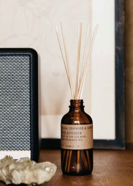 Teakwood & Tobacco Reed Diffuser - 4oz