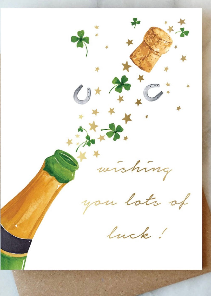Charms Wishing You Luck Card