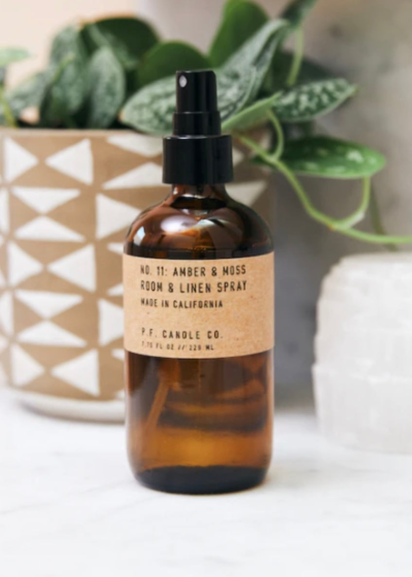 Room + Linen Spray Amber + Moss