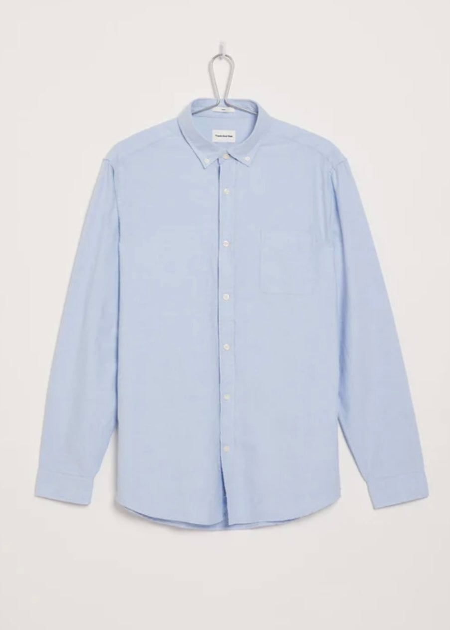 The Jasper Good Cotton Oxford Shirt in Light Blue