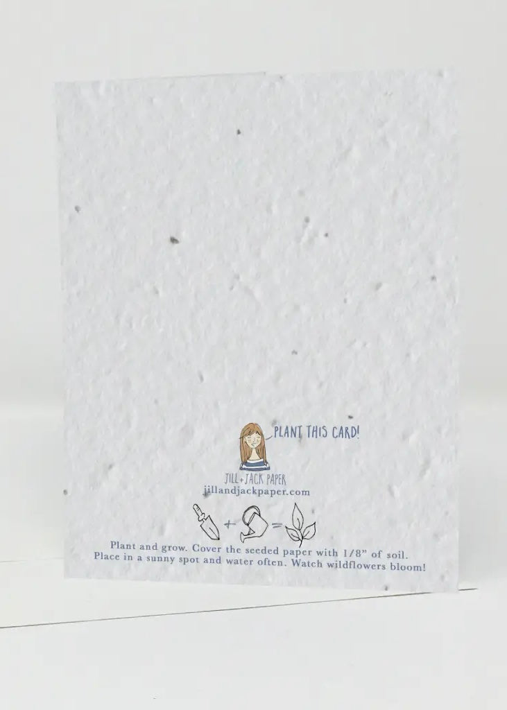 Thank You Symbols Plantable Seed Paper Card