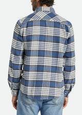 Bowery Flannel - Pacific Blue, White & Black