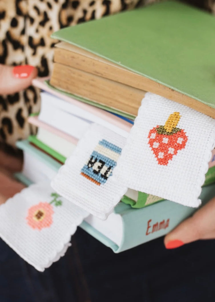 Tea Mugs Cross Stitch Bookmark Kit