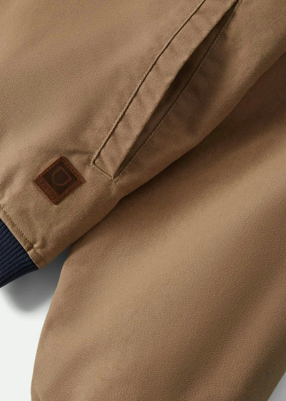 Canvas Hooded Bomber Jacket